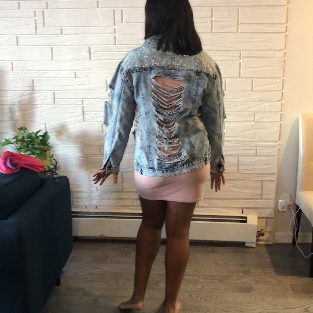 Thrill Jean bedazzle, jacket. Size 2X - Picture 3 of 3